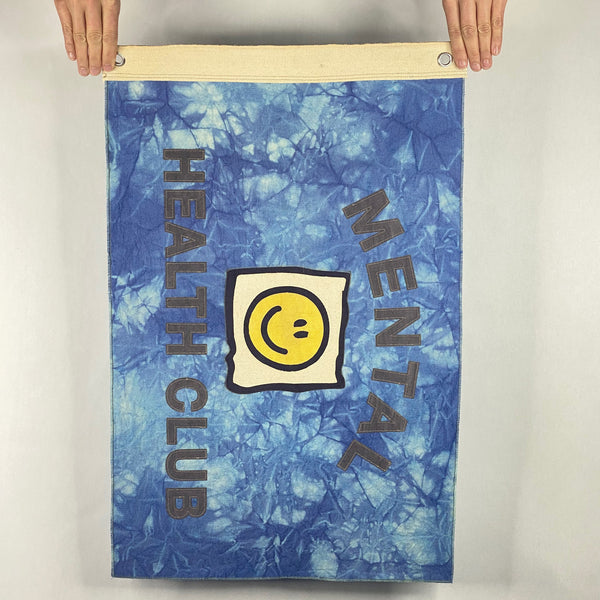 BLOTTER FLAG TIE-DYE INDIGO