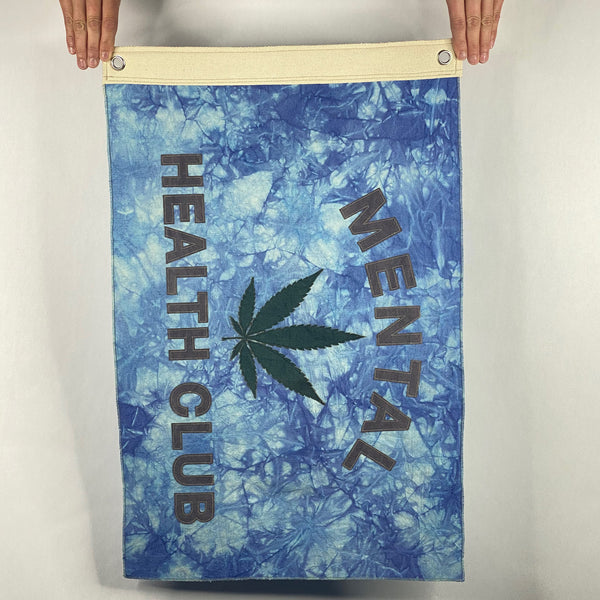 GRASS FLAG TIE-DYE INDIGO