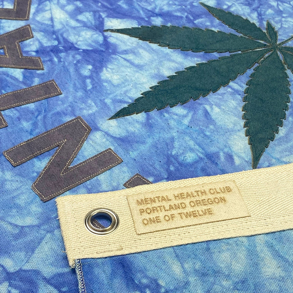 GRASS FLAG TIE-DYE INDIGO