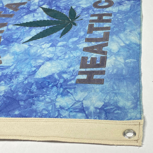 GRASS FLAG TIE-DYE INDIGO